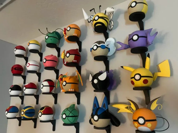 Soporte de pared para Pokébolas